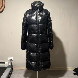 Moncler black winter coat